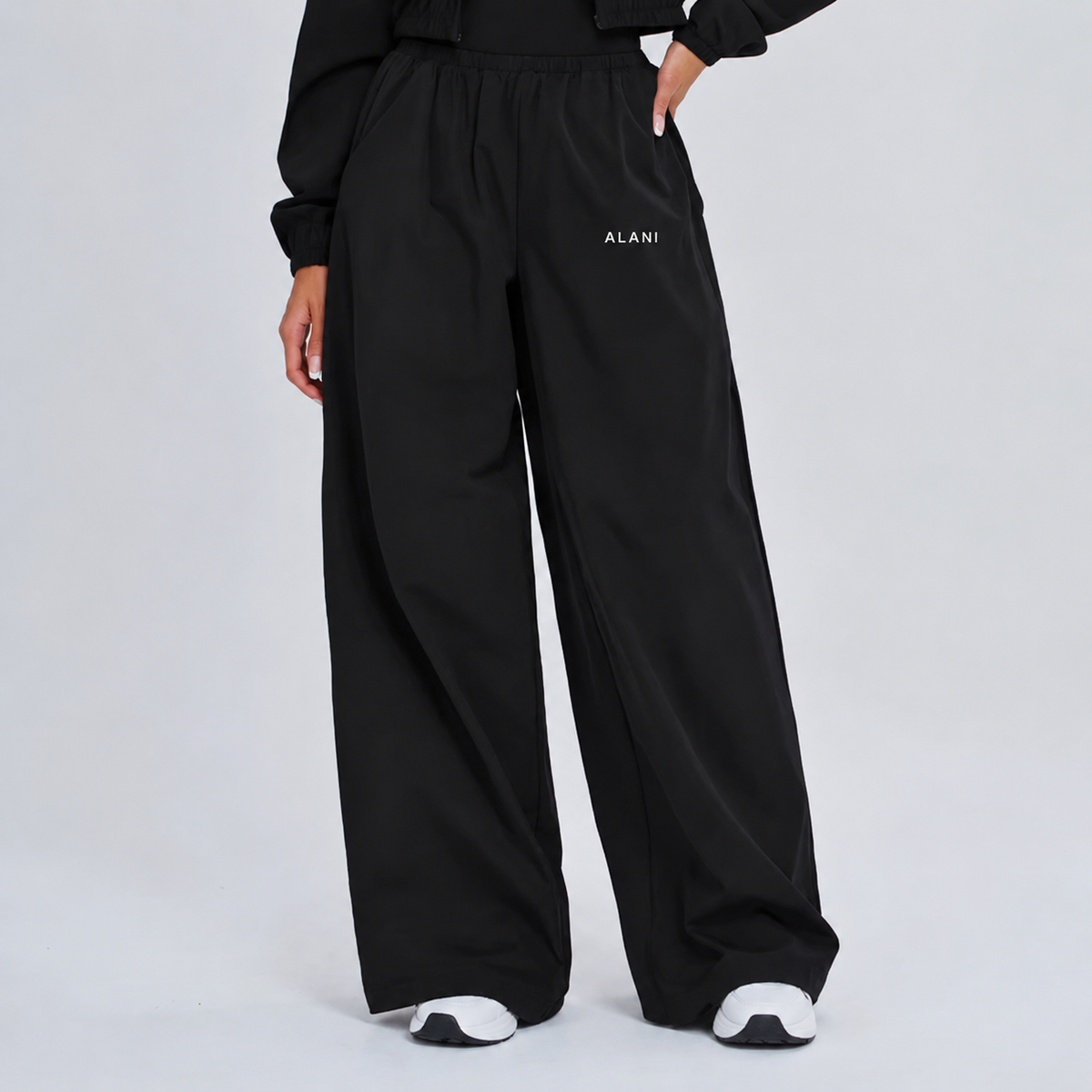 The Alani Wide Leg Pant- Noir
