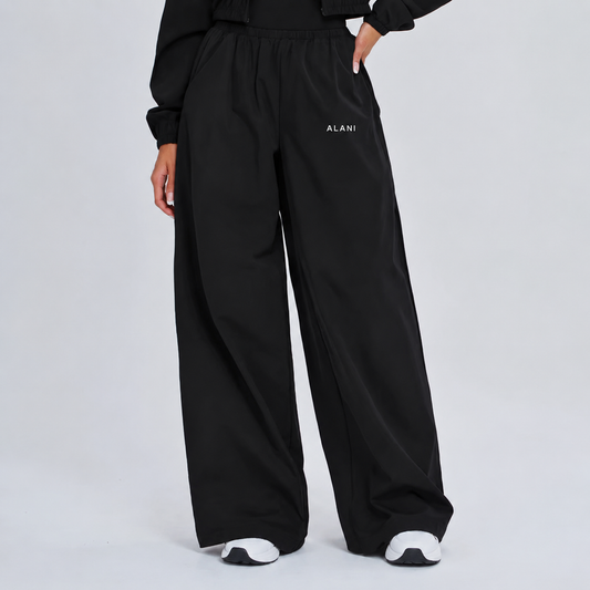 The Alani Wide Leg Pant- Noir
