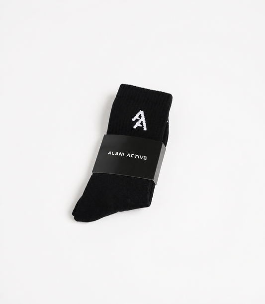 The Alani Active Crew Sock- Noir